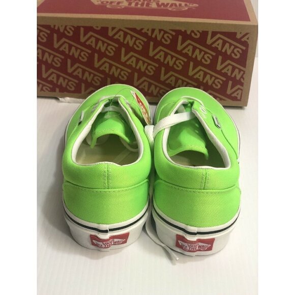 Vans Era (Neon) Green Gecko True White Womens Clas - Picture 8 of 12